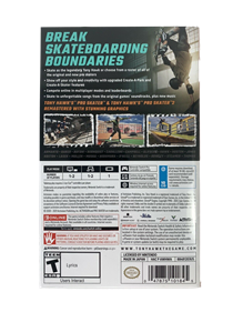 Tony Hawk's Pro Skater 1 + 2 - Box - Back Image