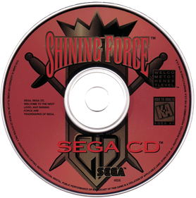 Shining Force CD - Disc Image