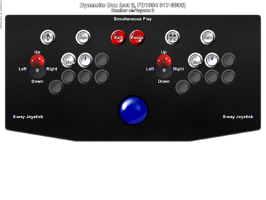 Dynamite Düx - Arcade - Controls Information Image