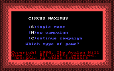 Computer Circus Maximus - Screenshot - Game Select Image