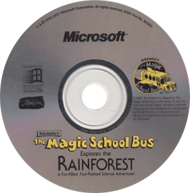 Scholastic's The Magic School Bus Explores the Rainforest - Disc Image