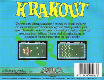 Krakout - Box - Back Image