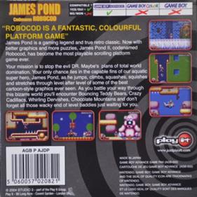 James Pond: Codename ROBOCOD - Box - Back Image