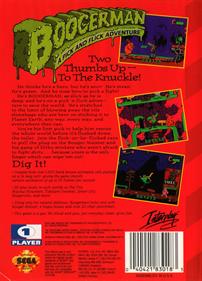 Boogerman: A Pick and Flick Adventure - Box - Back Image