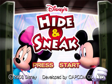 Disney's Hide & Sneak - Screenshot - Game Title Image