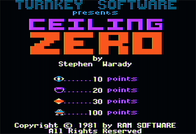 Ceiling Zero - Screenshot - Game Title Image