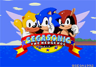 SegaSonic the Hedgehog - Screenshot - Game Title Image