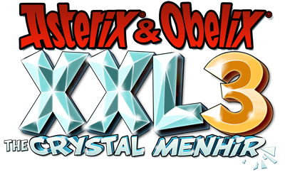 Asterix & Obelix XXL3: The Crystal Menhir - Clear Logo Image