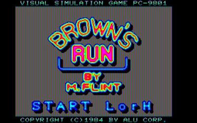Brown's Run - Screenshot - Game Title Image