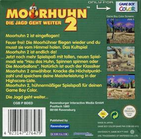Moorhuhn 2: Die Jagd Geht Weiter - Box - Back Image