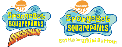2 Games in 1: SpongeBob SquarePants: Battle for Bikini Bottom + SpongeBob SquarePants: Supersponge - Clear Logo Image