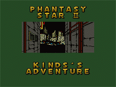 Phantasy Star II Text Adventure Volume 7: Kinds's Adventure - Screenshot - Game Title Image