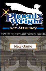 Phoenix Wright: Ace Attorney - Screenshot - Game Title Image