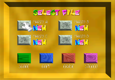 Super Mario Odyssey 64 - Screenshot - Game Select Image