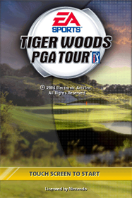 Tiger Woods PGA Tour - Screenshot - Game Title Image