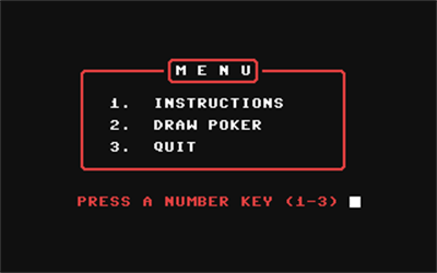 Draw Poker (Keypunch Software) - Screenshot - Game Title Image