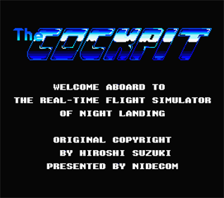 The Cockpit - Screenshot - Game Title Image