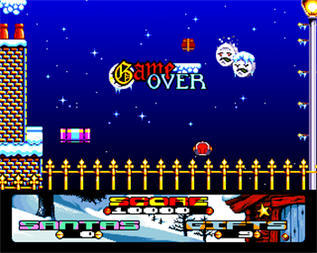 Santa's Xmas Caper - Screenshot - Game Over Image