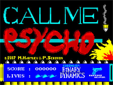 Call Me Psycho - Screenshot - Game Title Image