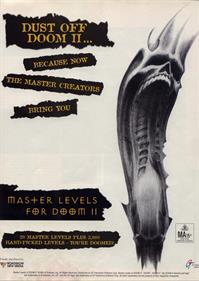 Master Levels for DOOM II - Advertisement Flyer - Front Image