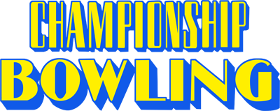Championship Bowling - Clear Logo Image