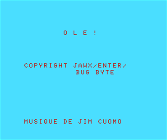 Ole! - Screenshot - Game Title Image