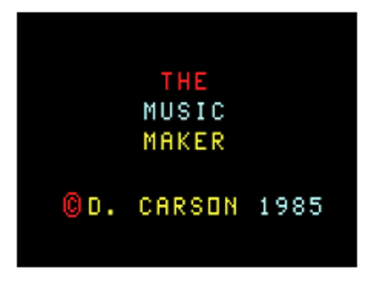 Music Maker - Screenshot - Game Title Image
