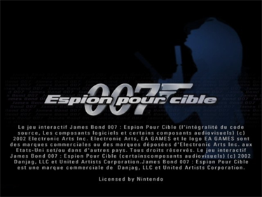 007: Agent Under Fire - Screenshot - Game Title Image