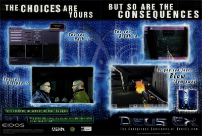 Deus Ex - Advertisement Flyer - Front Image