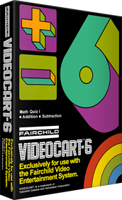 Videocart-6: Math Quiz I (Addition & Subtraction) - Box - 3D Image