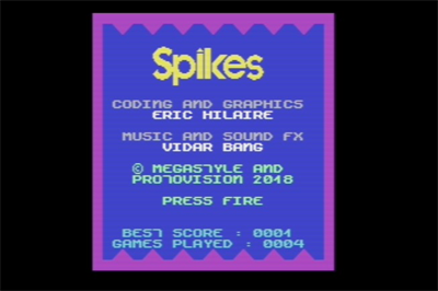 Spikes (Protovision) - Screenshot - Game Title Image