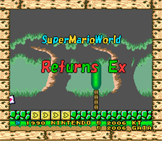 Super Mario World Returns Ex - Screenshot - Game Title Image