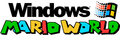 Windows Mario World - Clear Logo Image