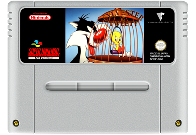 Sylvester and Tweety - Fanart - Cart - Front Image