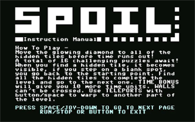Spoil! - Screenshot - Game Title Image