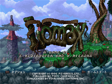 The Adventures of Lomax - Screenshot - Game Title Image