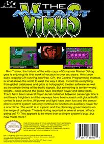 The Mutant Virus: "Crisis in a Computer World!" - Box - Back Image