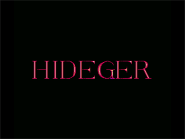 Hideger - Screenshot - Game Title Image
