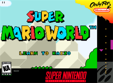 Super Mario World: Learn 2 Kaizo - Box - Front Image
