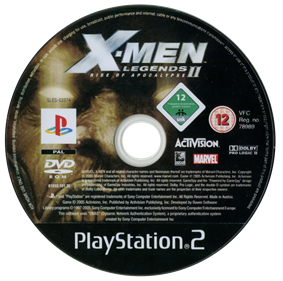 X-Men Legends II: Rise of Apocalypse - Disc Image