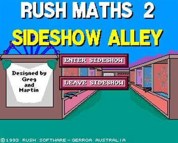 Rush Maths 2 - Screenshot - Game Title Image