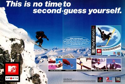 MTV Sports: Snowboarding - Advertisement Flyer - Front Image