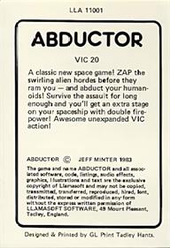 Abductor - Box - Back Image
