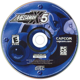 Mega Man X5 - Disc Image