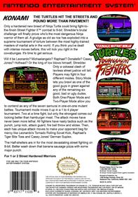 Teenage Mutant Ninja Turtles: Tournament Fighters - Box - Back Image