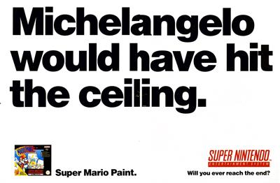 Mario Paint - Advertisement Flyer - Front Image