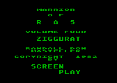 Ziggurat - Screenshot - Game Title Image
