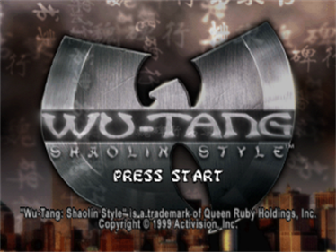 Wu-Tang: Shaolin Style - Screenshot - Game Title Image