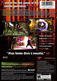 Ninja Gaiden Black - Box - Back Image