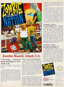 Zombie Nation - Advertisement Flyer - Front Image